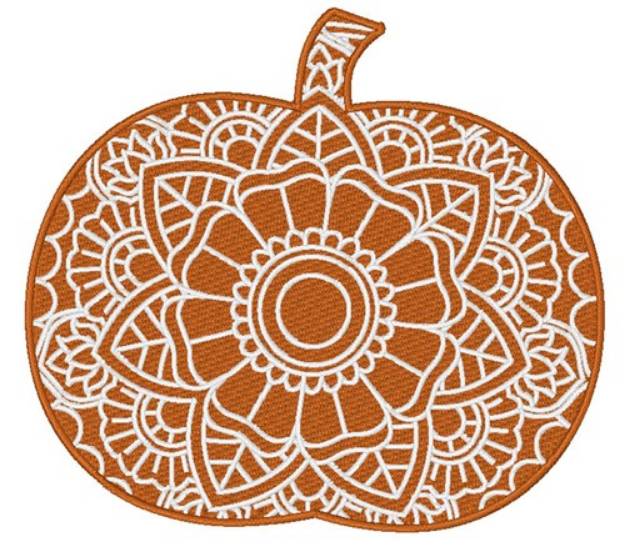 Picture of Pumpkin Mandala Machine Embroidery Design