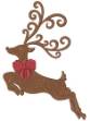 Picture of Reindeer Bow Machine Embroidery Design