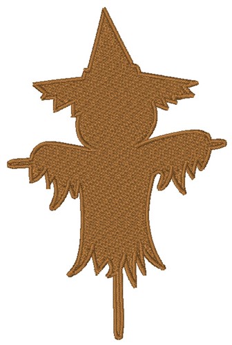 Scarecrow Silhouette Machine Embroidery Design