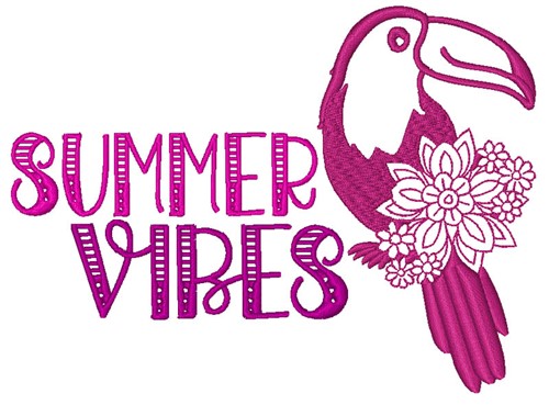 Summer Vibes Machine Embroidery Design