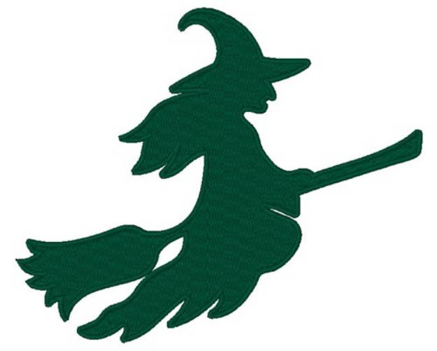 Picture of Witch Silhouette Machine Embroidery Design