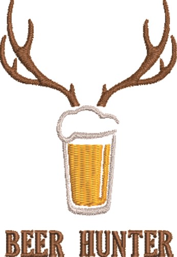 Beer Hunter   Machine Embroidery Design