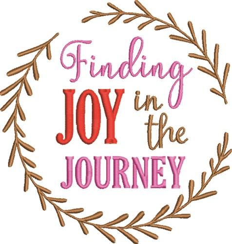 Finding Joy Wreath Machine Embroidery Design