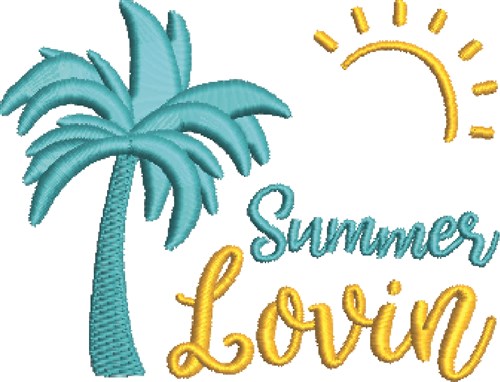 Summer Lovin Machine Embroidery Design