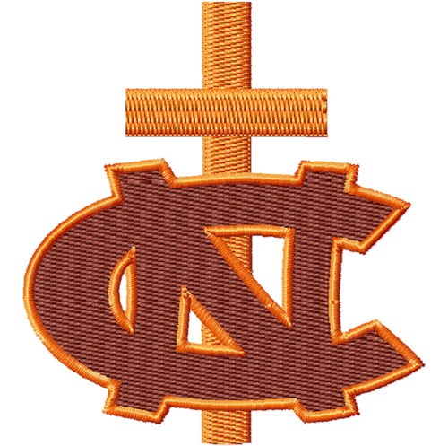 North Carolina Cross Machine Embroidery Design