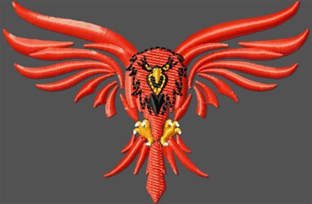 Picture of Red Hawk Machine Embroidery Design