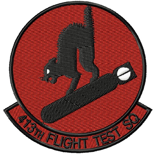 413th Flight Test Squadron Machine Embroidery Design