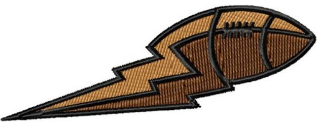 Picture of Lightning Football Machine Embroidery Design