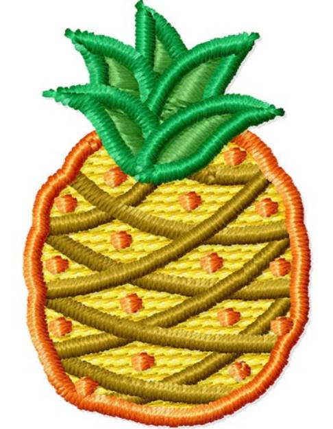 Picture of Small Pineapple Machine Embroidery Design