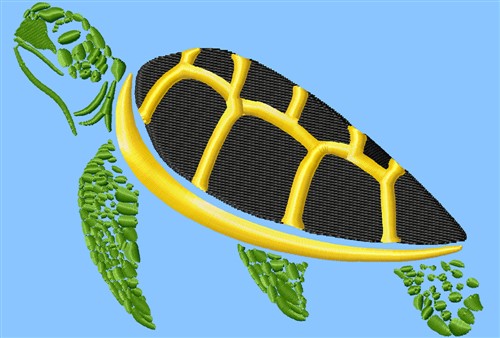 Loggerhead Turtle Machine Embroidery Design