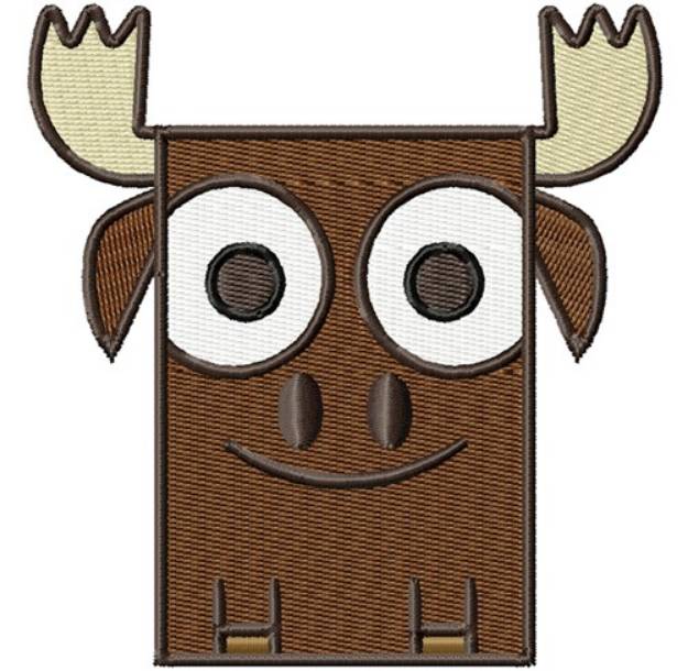Picture of Square Moose Machine Embroidery Design