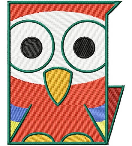 Picture of Square Parrot Machine Embroidery Design