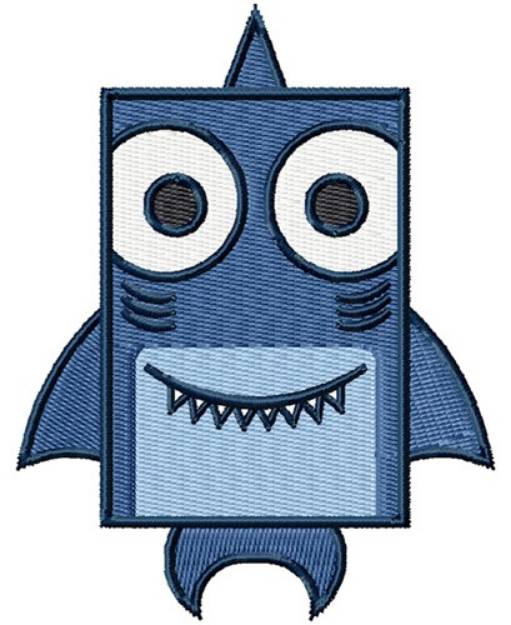 Picture of Square Shark Machine Embroidery Design