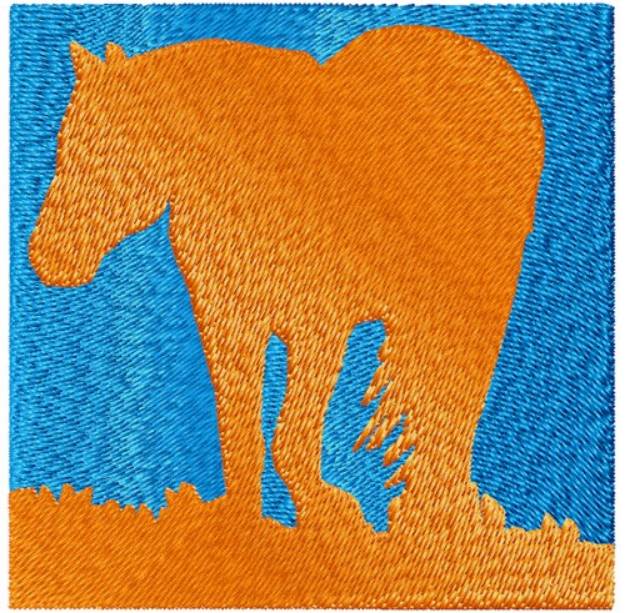 Picture of Sunset Horse Machine Embroidery Design