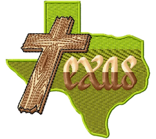 Texas Cross Machine Embroidery Design