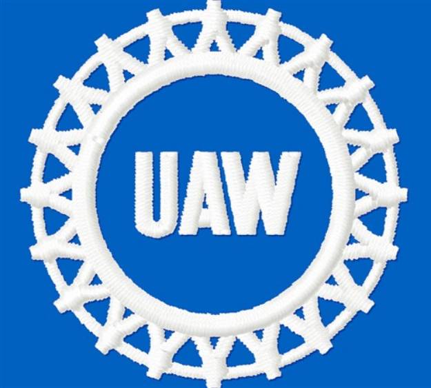 Picture of United Auto Workers Machine Embroidery Design