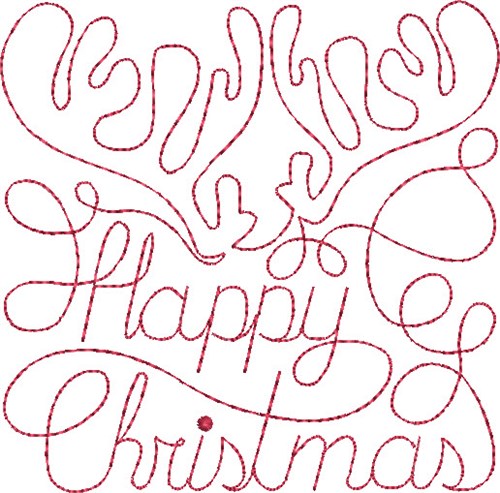 Free Motion Christmas 1 Machine Embroidery Design
