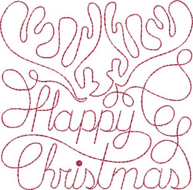 Picture of Free Motion Christmas 1 Machine Embroidery Design
