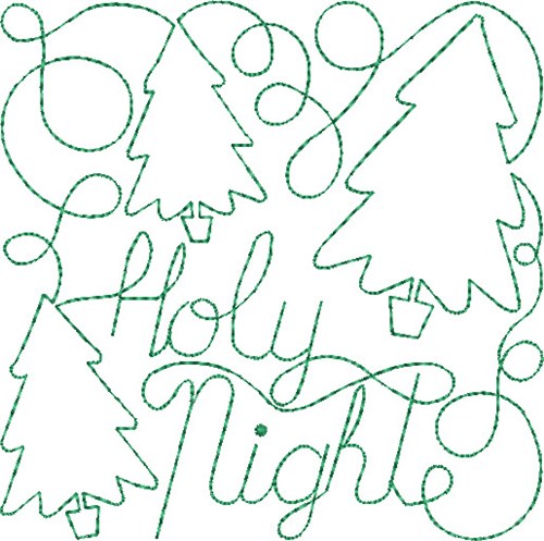 Free Motion Christmas 8 Machine Embroidery Design