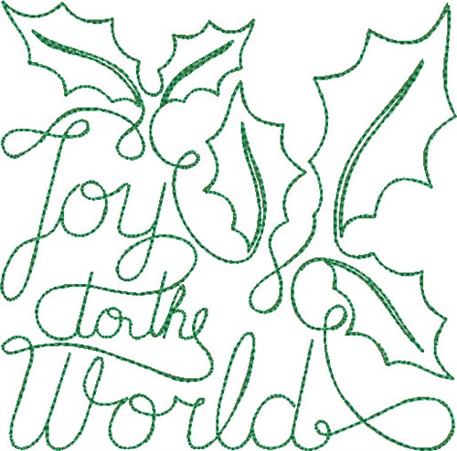 Free Motion Christmas 3 Machine Embroidery Design
