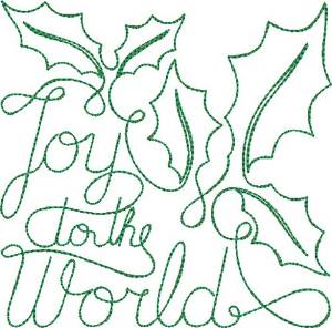 Picture of Free Motion Christmas 3 Machine Embroidery Design