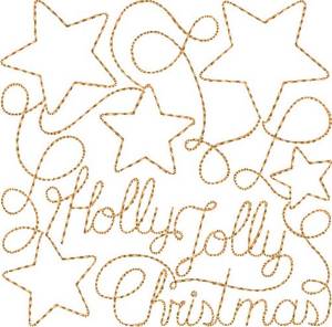 Picture of Free Motion Christmas 2 Machine Embroidery Design