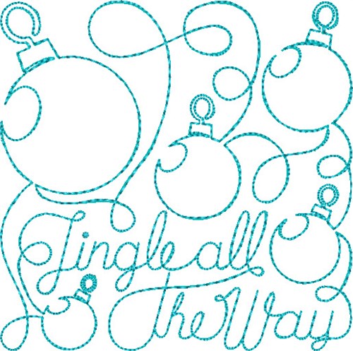 Free Motion Christmas 4 Machine Embroidery Design