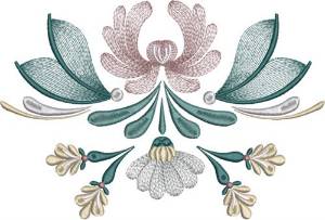 Picture of Large Flower Machine Embroidery Design
