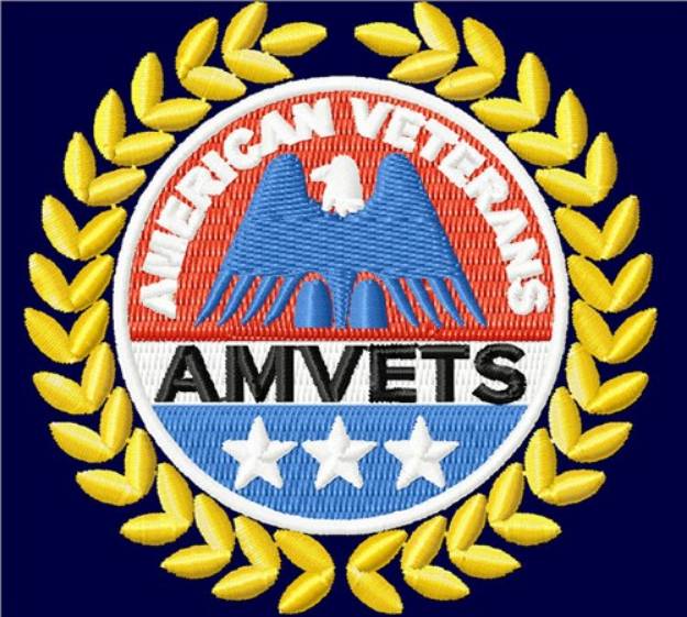 Picture of American Veterans Seal Machine Embroidery Design
