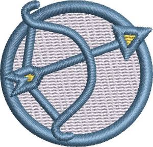Picture of Sagittarius Symbol Cap Machine Embroidery Design