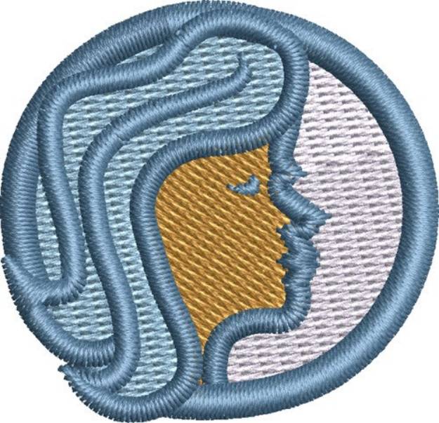 Picture of Virgo Symbol Cap Machine Embroidery Design