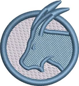 Picture of Capricorn Symbol Cap Machine Embroidery Design
