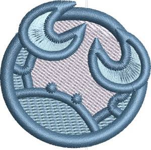Picture of Cancer Symbol Cap Machine Embroidery Design