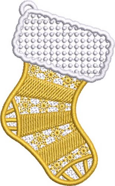 Picture of FSL Christmas Stocking 2 Machine Embroidery Design