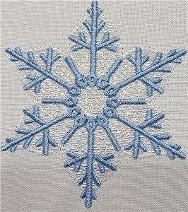 Picture of Mylar Snowflake 02 Machine Embroidery Design