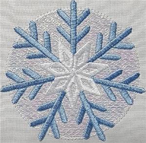 Picture of Mylar Snowflake 03 Machine Embroidery Design