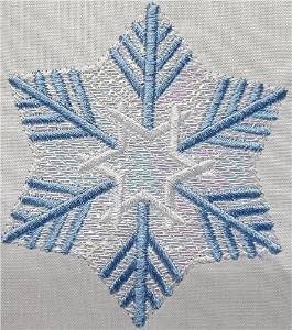 Picture of Mylar Snowflake 05 Machine Embroidery Design