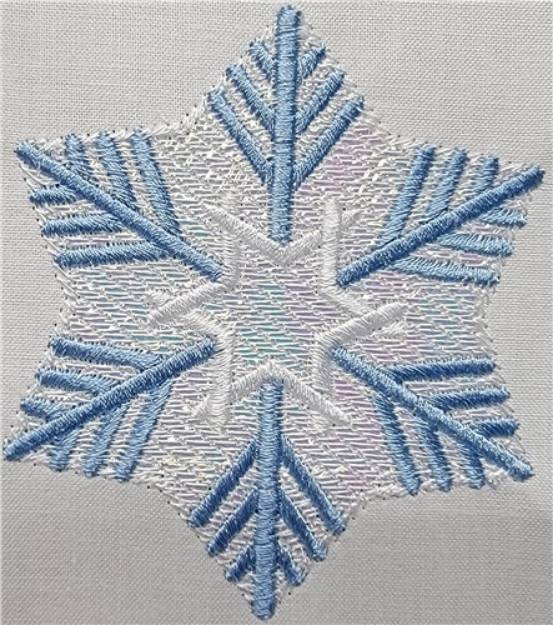 Picture of Mylar Snowflake 05 Machine Embroidery Design