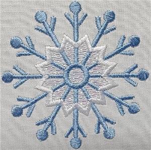 Picture of Mylar Snowflake 06 Machine Embroidery Design