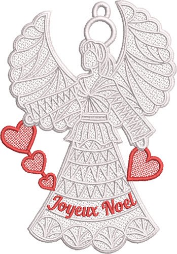 FSL Joyeux Noel Angel Machine Embroidery Design