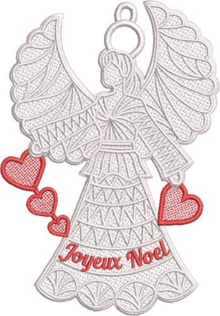 Picture of FSL Joyeux Noel Angel Machine Embroidery Design