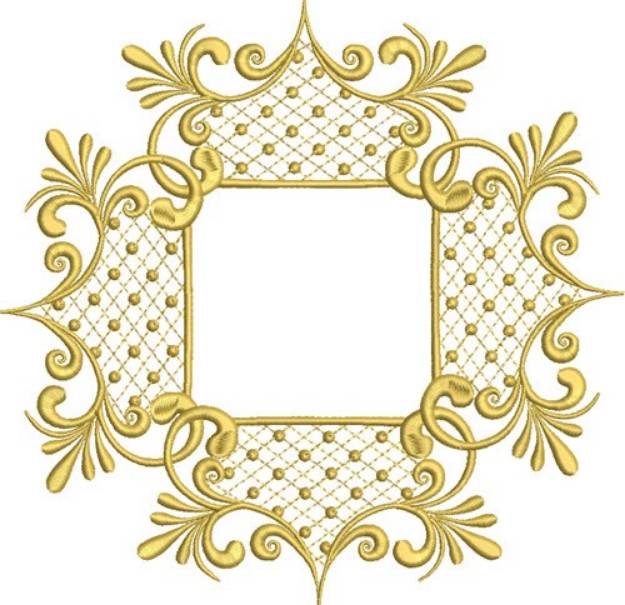 Picture of Elegant Frame Machine Embroidery Design