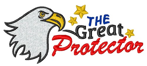 The Great Protector Eagle Machine Embroidery Design