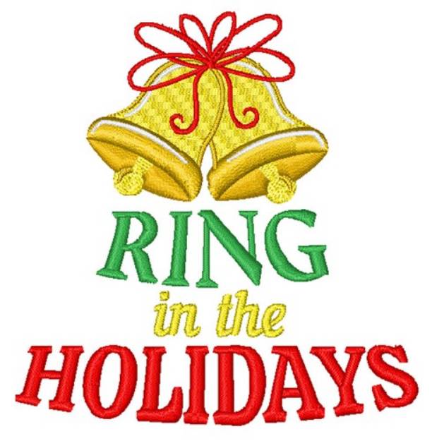 Picture of Ring In The Holidays Machine Embroidery Design