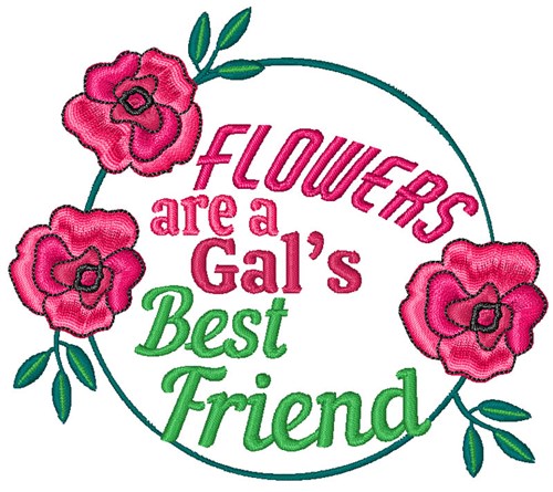 Gals Best Friend Machine Embroidery Design