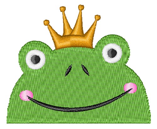 Frog Prince Machine Embroidery Design
