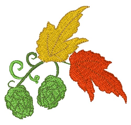 Hops On The Vine Machine Embroidery Design
