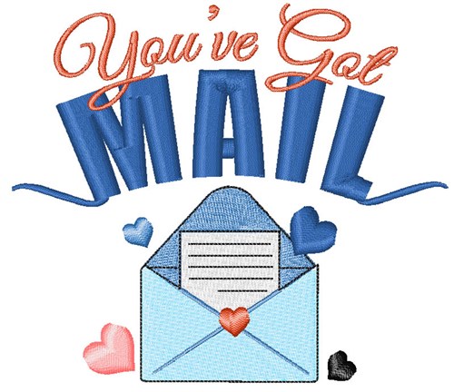 Youve Got Mail Machine Embroidery Design