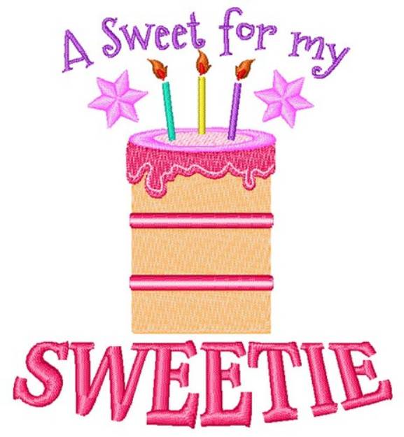 Picture of Sweet For My Sweetie Machine Embroidery Design