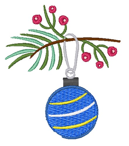 Holiday Ornament Machine Embroidery Design